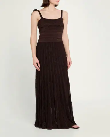 Zimmermann Lucky Metallic Tie Dress | Thumbnail 4 Zimmermann Lucky Metallic Tie Dress | Thumbnail 4