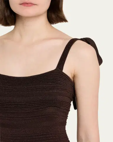 Zimmermann Lucky Metallic Tie Dress | Thumbnail 5 Zimmermann Lucky Metallic Tie Dress | Thumbnail 5