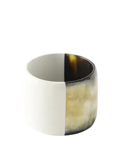 Von Gern Home Horn & White Lacquer Napkin Ring | Thumbnail 1