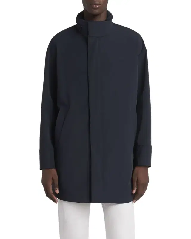 Men 's Nylon Stretch Caban Coat