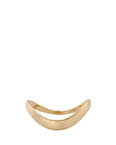 Lana 14K Gold Skinny Curved Bubble Ring | Thumbnail 1