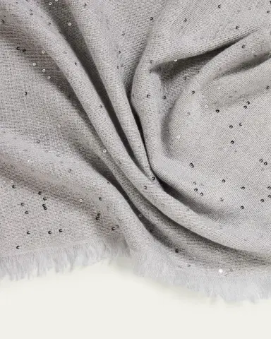 Brunello Cucinelli Cashmere-Blend Speckled Scarf | Thumbnail 4 Brunello Cucinelli Cashmere-Blend Speckled Scarf | Thumbnail 4