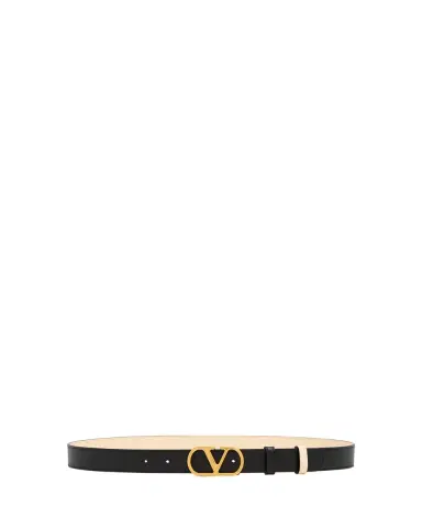 Valentino Garavani VLogo Signature Reversible Leather Belt, 30mm | Thumbnail 3