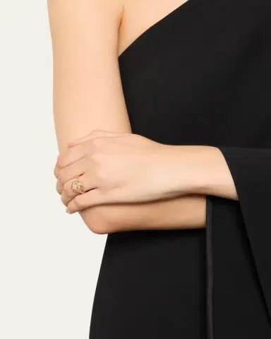 Pomellato Pom Pom Dot 18K Rose Gold Diamond and Turquoise Flip Ring | Thumbnail 2 Pomellato Pom Pom Dot 18K Rose Gold Diamond and Turquoise Flip Ring | Thumbnail 2