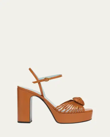 Valentino Garavani VLogo Royal Heart Leather Platform Sandals | Thumbnail 4 Valentino Garavani VLogo Royal Heart Leather Platform Sandals | Thumbnail 4