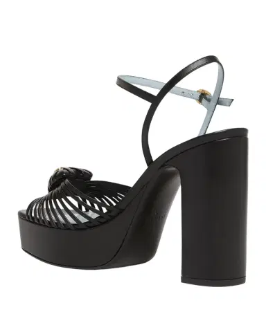 Valentino Garavani VLogo Royal Heart Leather Platform Sandals | Thumbnail 1 Valentino Garavani VLogo Royal Heart Leather Platform Sandals | Thumbnail 1