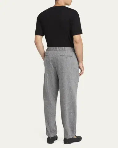 Giorgio Armani Men's Raised Chevron T-Shirt | Thumbnail 3