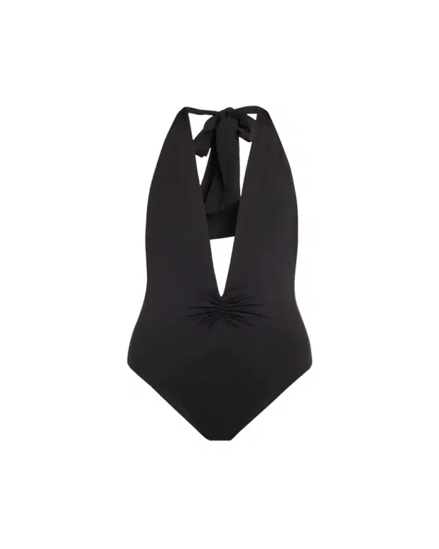 Arinella Backless Plunge One-Piece Swimsuit