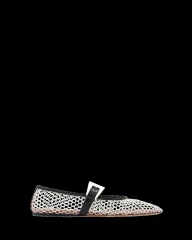 Paris Texas Sveva Net Mary Jane Ballerina Flats | Thumbnail 2