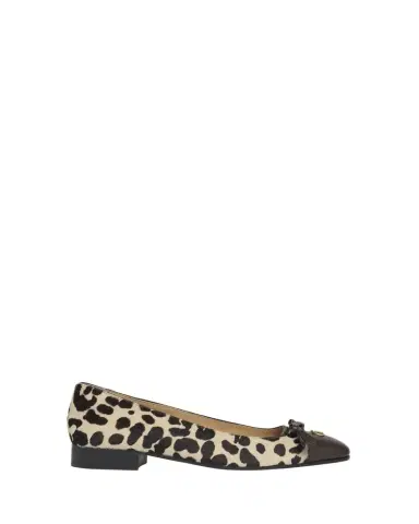 Valentino Garavani VLogo Valet Du Roi Pony Hair Ballerina Flats | Thumbnail 1