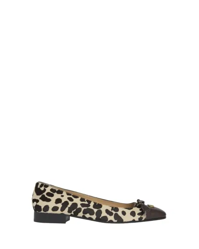 Valentino Garavani VLogo Valet Du Roi Pony Hair Ballerina Flats