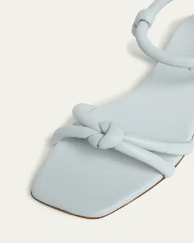 Gianvito Rossi Juno Knotted Leather Flat Sandals | Thumbnail 3