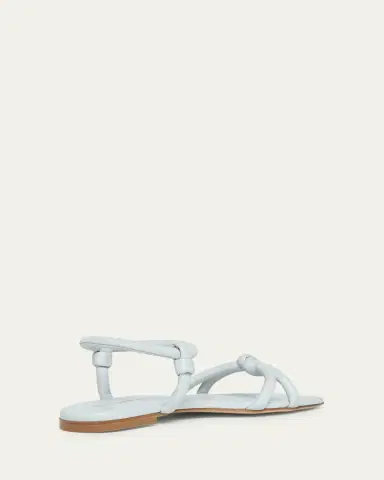 Gianvito Rossi Juno Knotted Leather Flat Sandals | Thumbnail 4