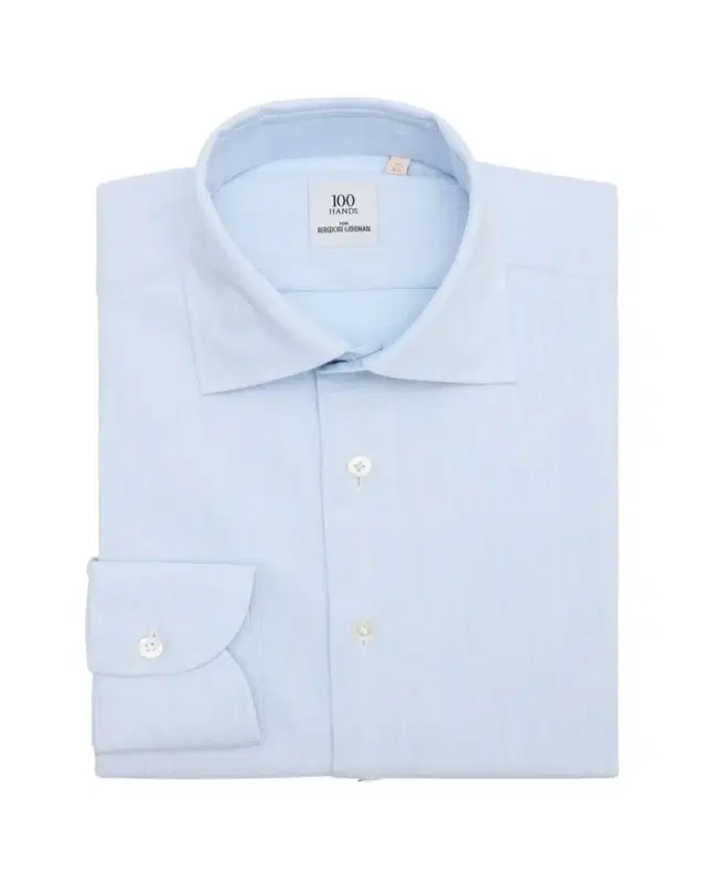 100Hands Men's Cotton Spread-Collar Dress Shirt