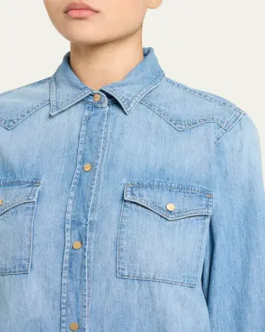 TWP Cowboy Take Me Away Denim Shirt | Thumbnail 2