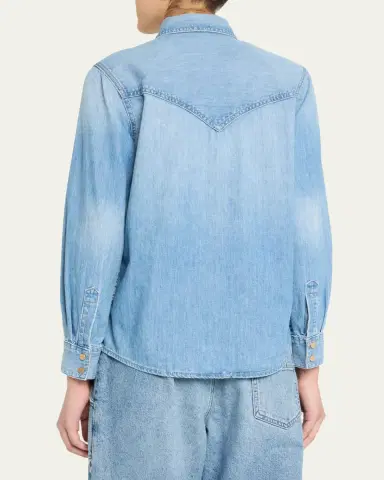 TWP Cowboy Take Me Away Denim Shirt | Thumbnail 3