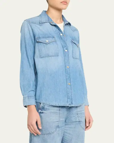TWP Cowboy Take Me Away Denim Shirt | Thumbnail 4