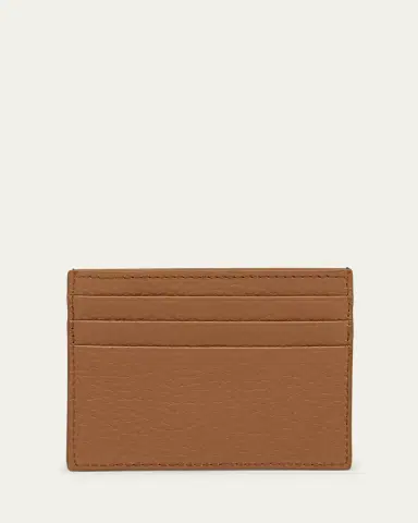Prada Triangle Logo Leather Card Holder | Thumbnail 3