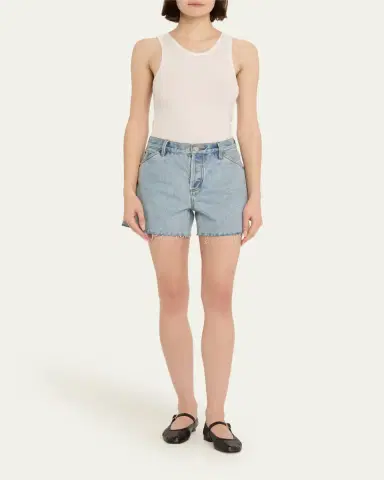 Still Here Cut-Off Denim Shorts | Thumbnail 4