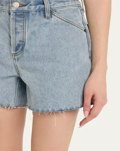Still Here Cut-Off Denim Shorts | Thumbnail 5