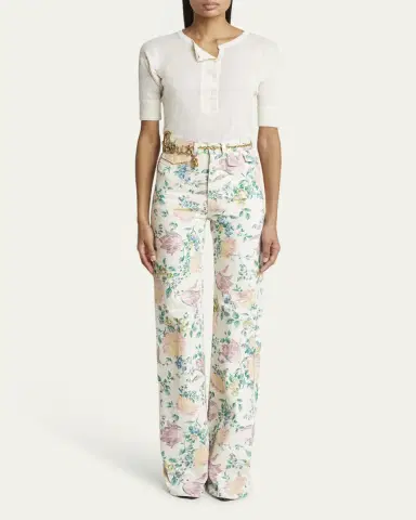 Chloé Henley Short-Sleeve Shirt | Thumbnail 2