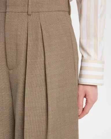 Saint Laurent High-Rise Pleated Tapered-Leg Trousers | Thumbnail 4 Saint Laurent High-Rise Pleated Tapered-Leg Trousers | Thumbnail 4