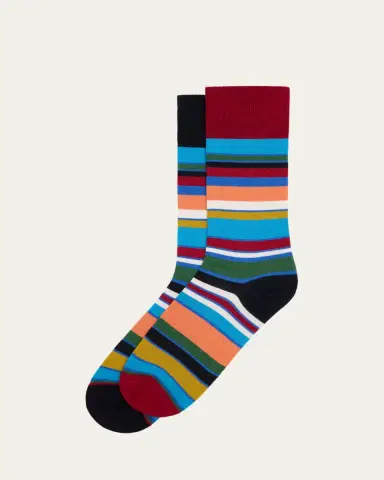 Paul Smith Men's Joao Odd Stripe Crew Socks | Thumbnail 4