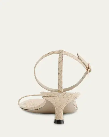 CHRISTEN Python Ankle-Strap Sandals | Thumbnail 2