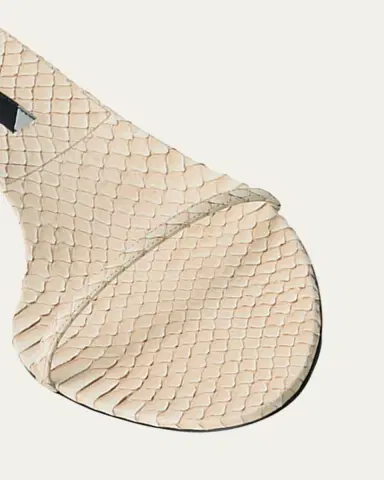 CHRISTEN Python Ankle-Strap Sandals | Thumbnail 3