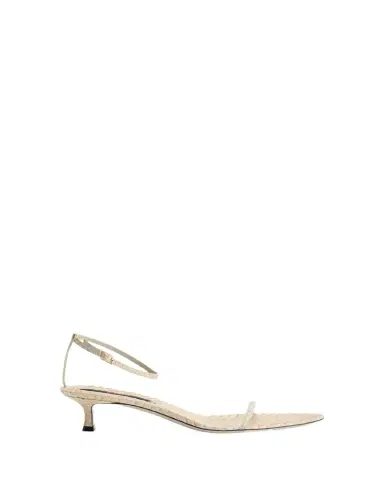 CHRISTEN Python Ankle-Strap Sandals | Thumbnail 1