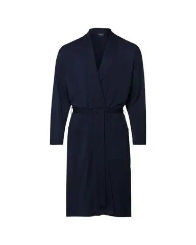 Hanro Men's Night Day Interlock Cotton Robe | Thumbnail 1