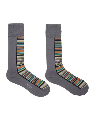 Paul Smith Men 's Half Signature Stripe Crew Socks | Thumbnail 1
