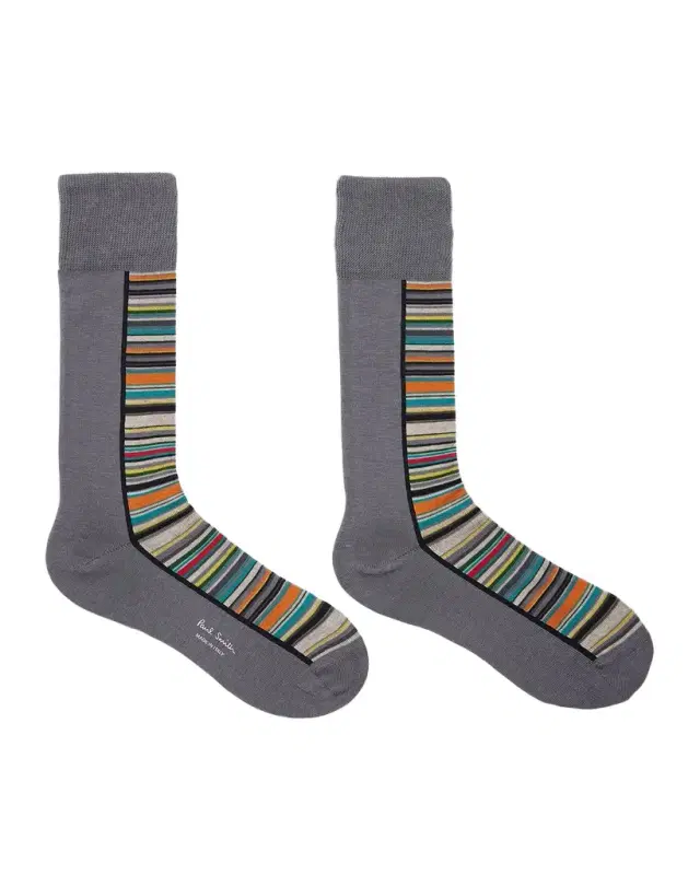 Men 's Half Signature Stripe Crew Socks