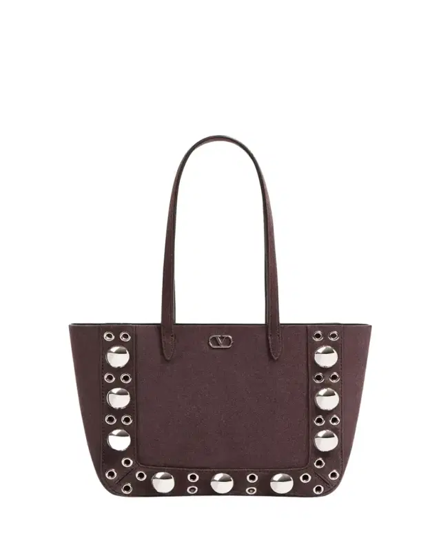 Valentino Garavani Nellcote Studded Suede Mini Tote Bag