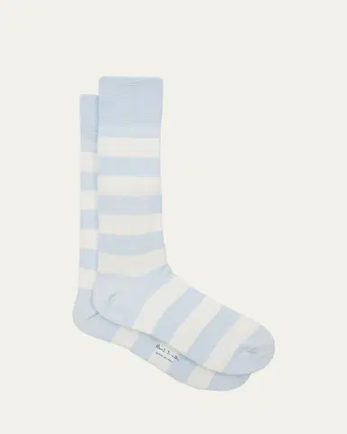 Paul Smith Men's Barry Thick Stripe Crew Socks | Thumbnail 2