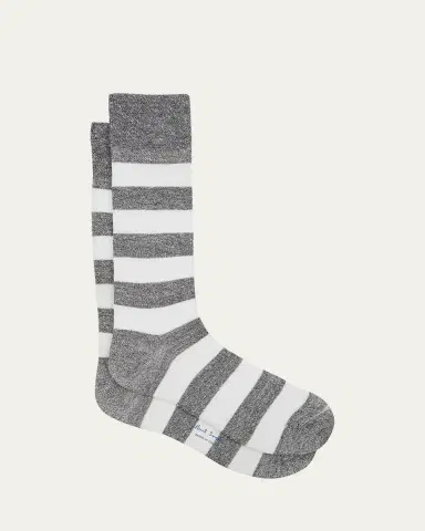 Paul Smith Men's Barry Thick Stripe Crew Socks | Thumbnail 4