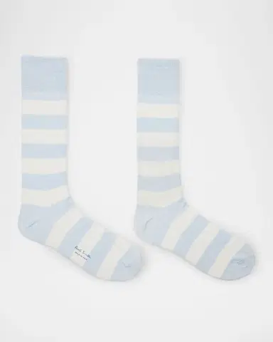 Paul Smith Men's Barry Thick Stripe Crew Socks | Thumbnail 7