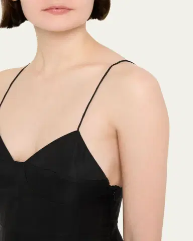 RÓHE Sleeveless Silk Lace Dress | Thumbnail 2