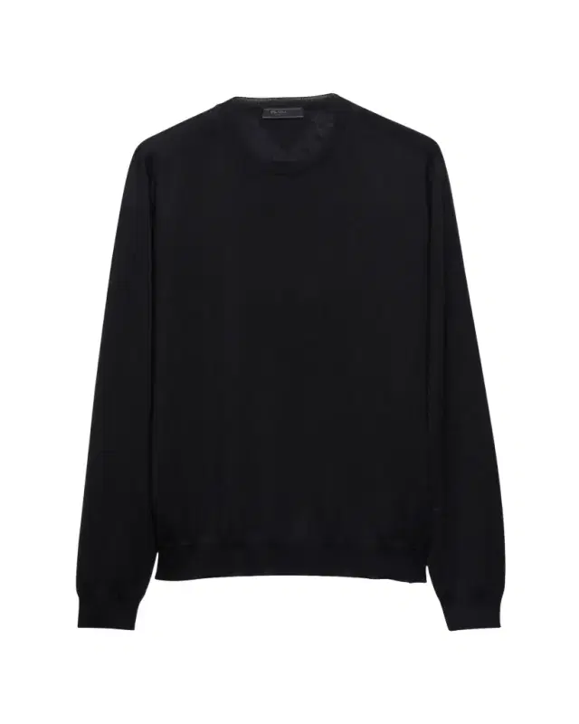 Men's Silk-Cashmere Crew Sweater