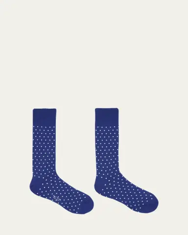 Paul Smith Men's Jeremy Polka Dot Crew Socks | Thumbnail 3