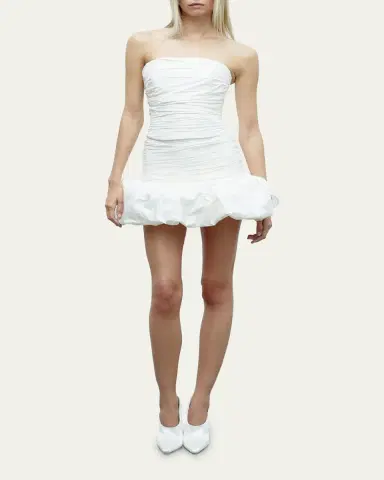 The New Arrivals by Ilkyaz Ozel Lina Strapless Ruched Top | Thumbnail 2