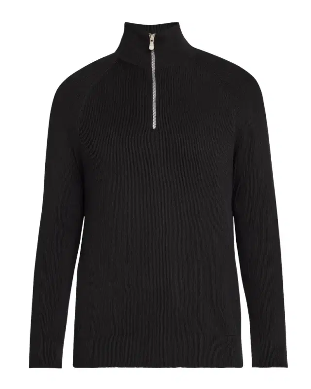 Men 's Cotton Rib Half-Zip Sweater