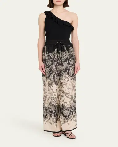Zimmermann Rhiannon Frill Asymmetric Tank Top | Thumbnail 2