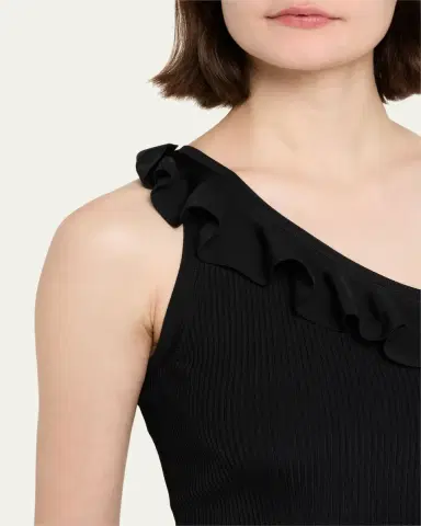 Zimmermann Rhiannon Frill Asymmetric Tank Top | Thumbnail 5
