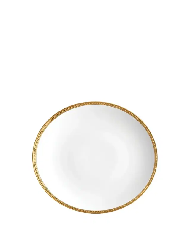 L'Objet Soie Tressee 24K Gold-Plated Charger