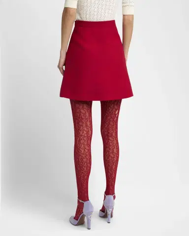 Valentino Garavani Heart Button Crepe Couture Mini Skirt | Thumbnail 2 Valentino Garavani Heart Button Crepe Couture Mini Skirt | Thumbnail 2