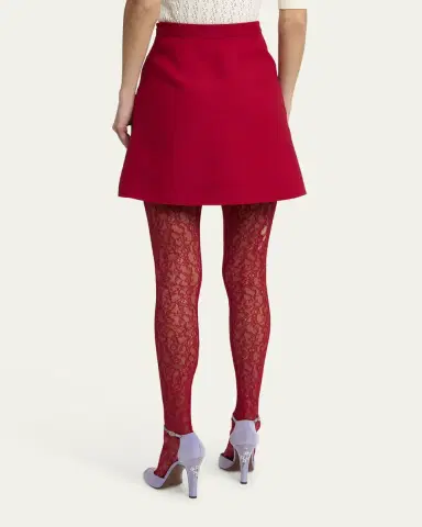 Valentino Garavani Heart Button Crepe Couture Mini Skirt | Thumbnail 7 Valentino Garavani Heart Button Crepe Couture Mini Skirt | Thumbnail 7