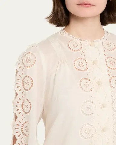 Zimmermann Lucky Embroidered Blouse | Thumbnail 5