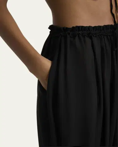 Chloé Drawstring Lace-Trim Cropped Pants | Thumbnail 9 Chloé Drawstring Lace-Trim Cropped Pants | Thumbnail 9
