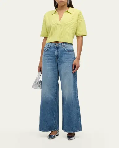 TWP Tiny Dancer Wide-Leg Denim Jeans | Thumbnail 2